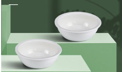 Ceramic Pet Food Bowl With Cervical Spine Support Bow
