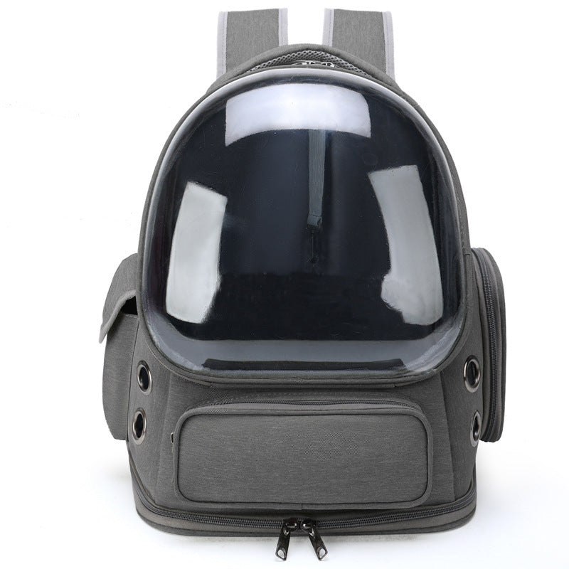 Portable Pet Backpack Transparent Space Capsule Travel Carrier Bag