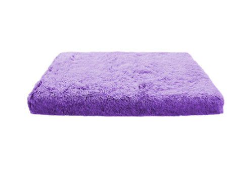 Plush Square Pet Bed With Memory Foam Deep Sleep Comfort