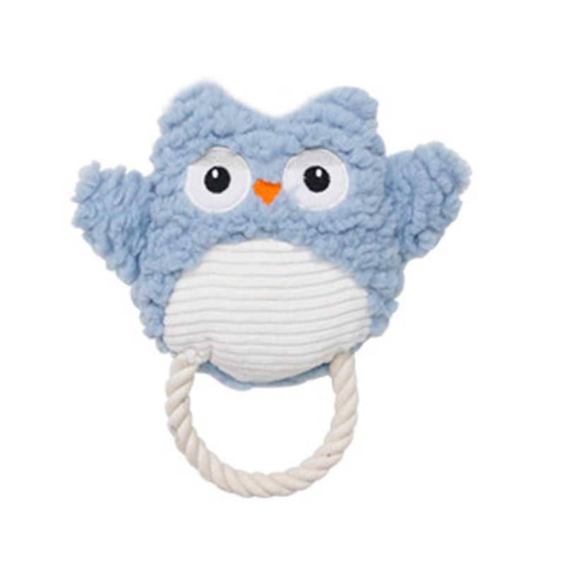 Plush Pet Animal Shape Bite Resistant Squeaky Training Toy