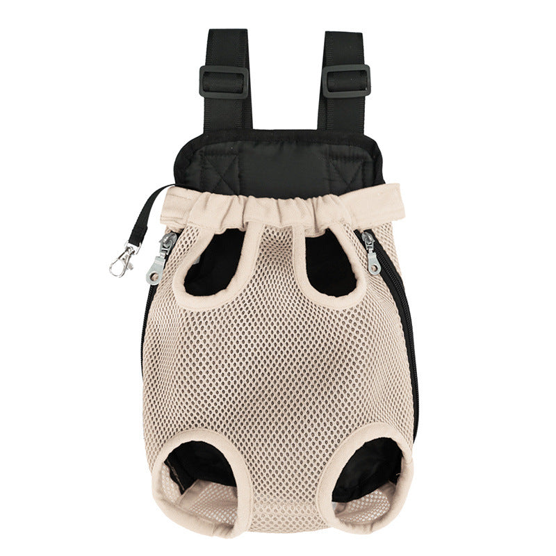 Breathable Portable Pet Backpack Mesh Travel Carrier Bag
