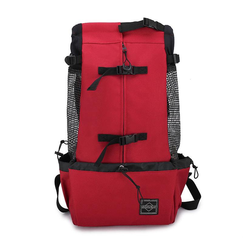 Pet Carrier Backpack Portable Travel Outdoor Double Shoulder Bag