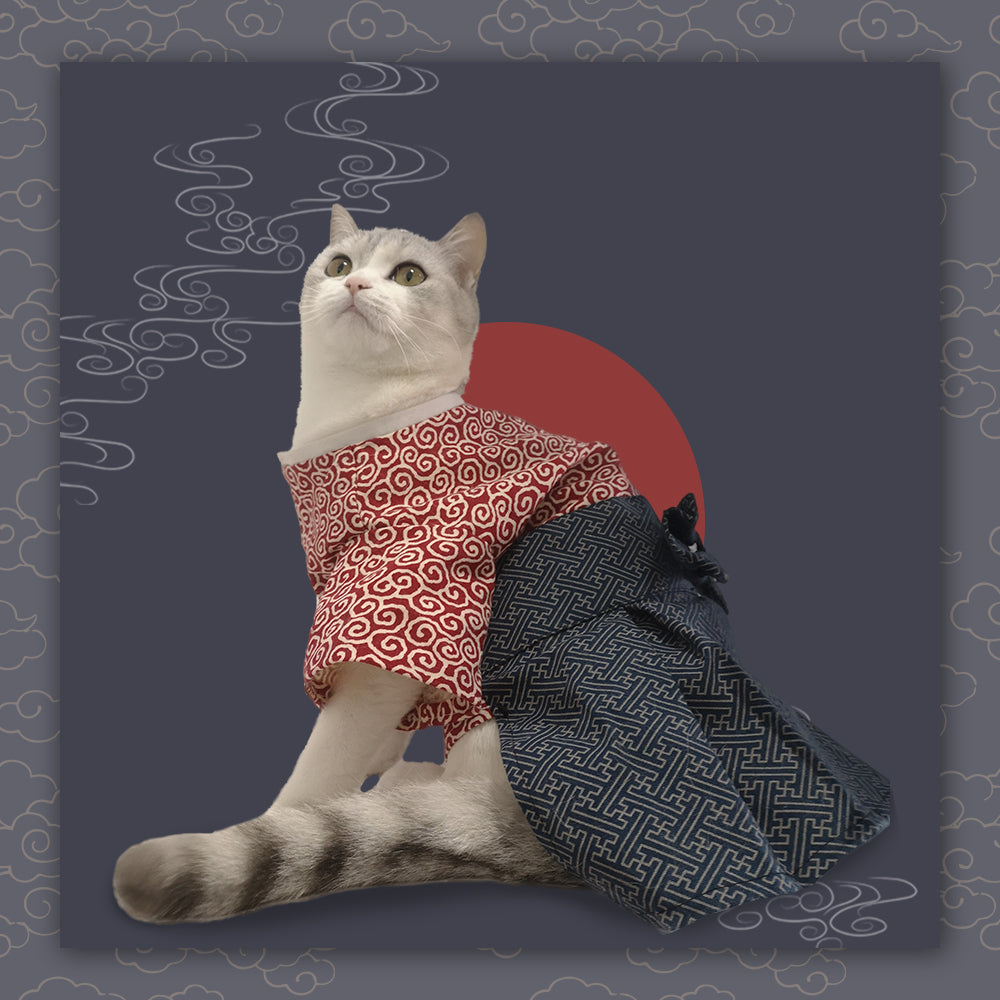 Pet Japanese Kimono Style Fighting Clothing Suit