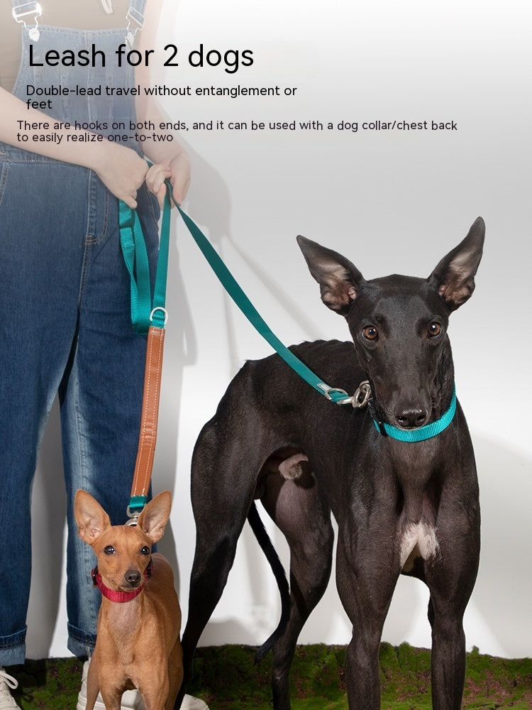 Knitted Pet Traction Rope Chain Durable Walking Leash Tool