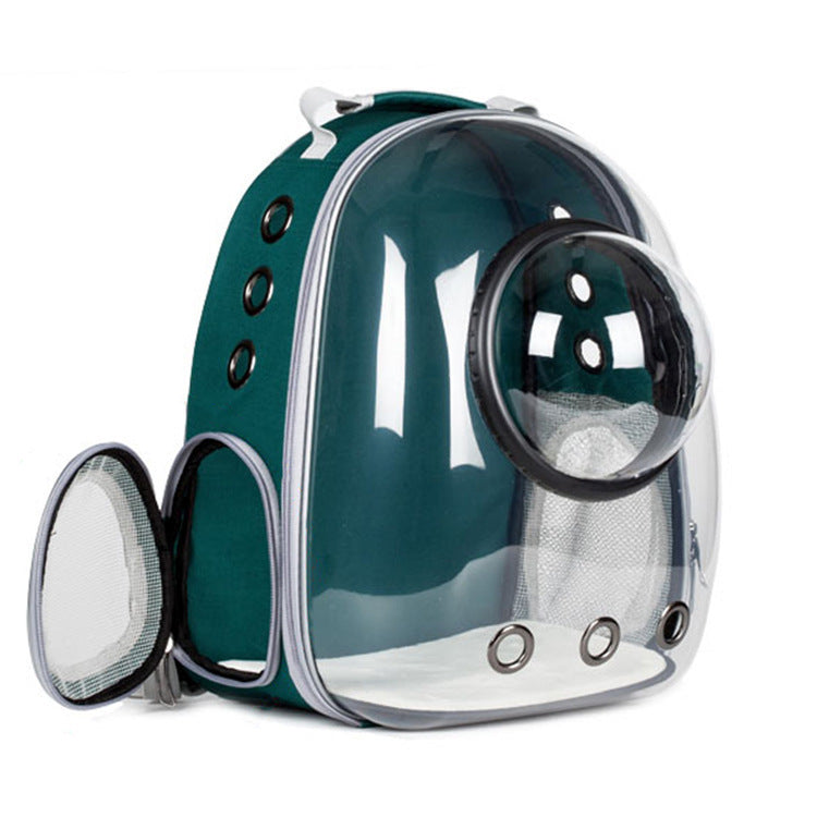 Transparent Skylight Pet Backpack Breathable Large Capacity Travel Carrier Bag