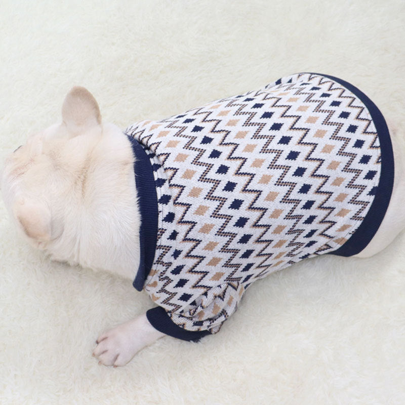 Fashion Short Knitted Pet Cardigan Warm Clothing