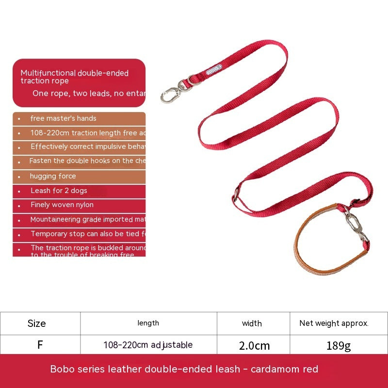 Knitted Pet Traction Rope Chain Durable Walking Leash Tool