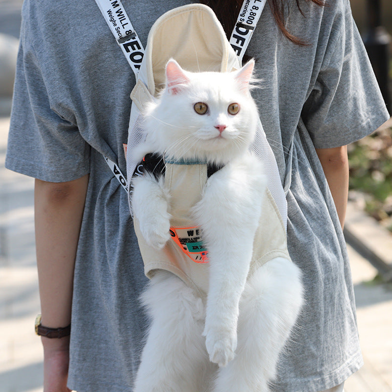 Portable Pet Shoulder Backpack Travel Carrying Bag