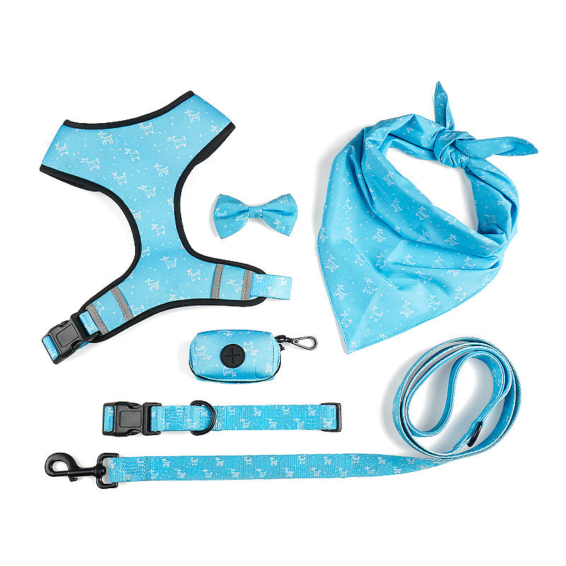 Bow Style Pet Harness Leash Adjustable Control Walking Rope