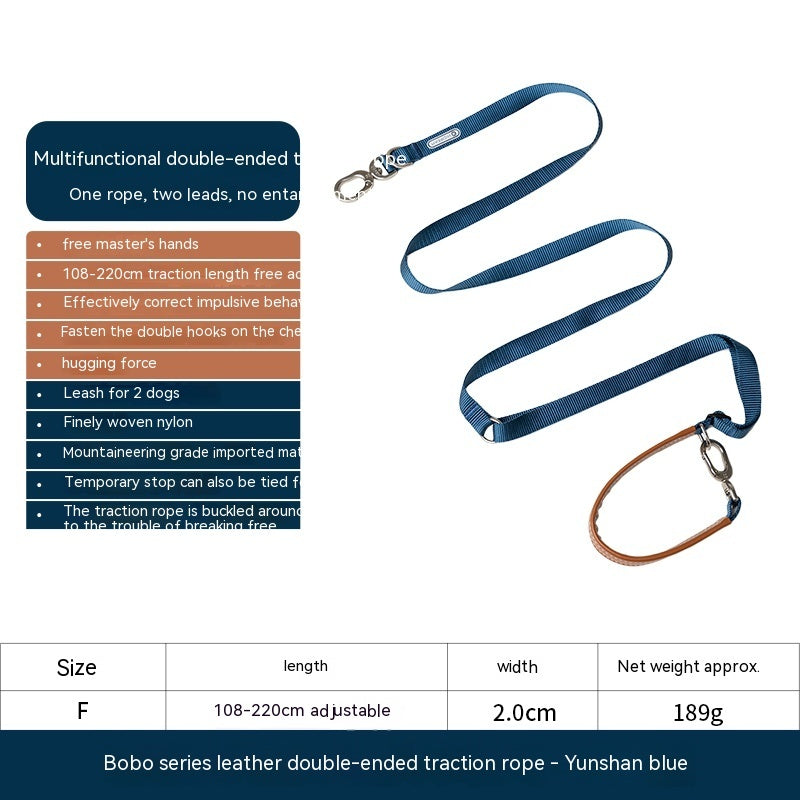 Knitted Pet Traction Rope Chain Durable Walking Leash Tool