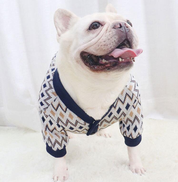 Fashion Short Knitted Pet Cardigan Warm Clothing