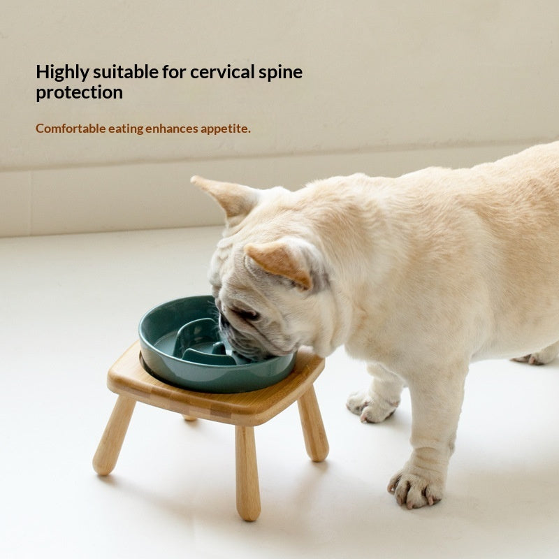 Ceramic Slow Feeding Anti Choking Feeder Bowl