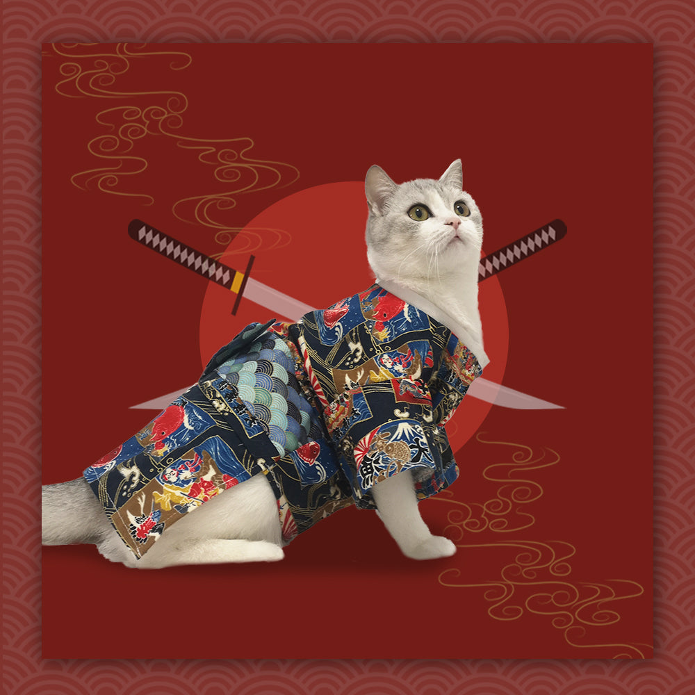 Pet Japanese Kimono Style Fighting Clothing Suit