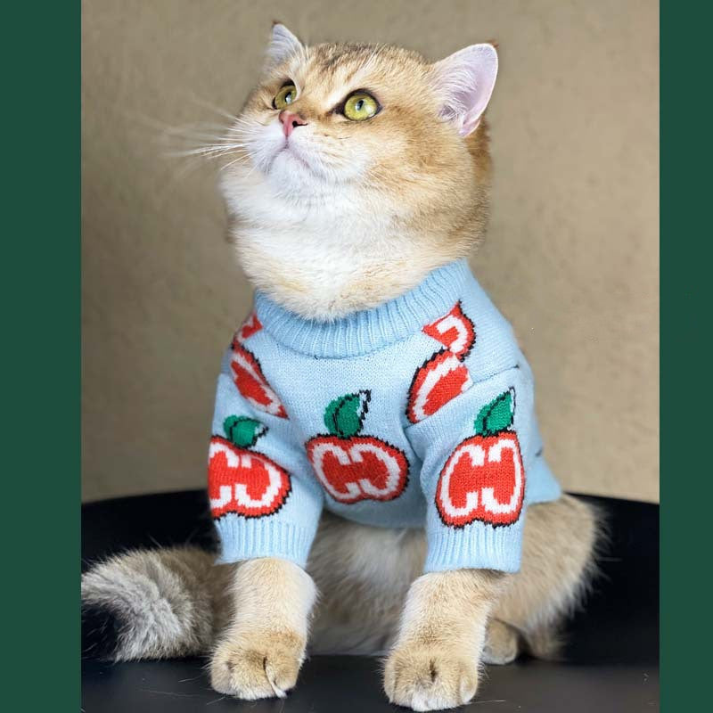 Autumn Winter Thick Knit Pet Sweater Warm Clothing