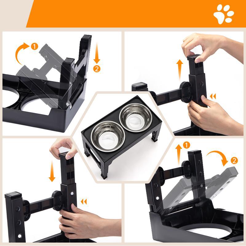 Pet Elevated Feeding Bowl Neck Protection Anti Tumble Suit