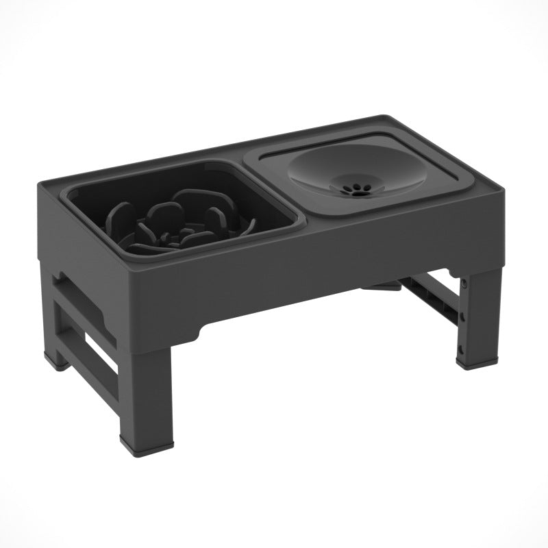 Adjustable Height Double Bowl Elevated Pet Feeder Stand