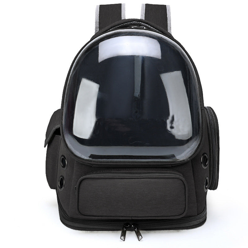 Portable Pet Backpack Transparent Space Capsule Travel Carrier Bag