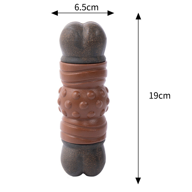 Tough Pet Chew Toy Indestructible Durable Bacon Flavor Interactive Toy