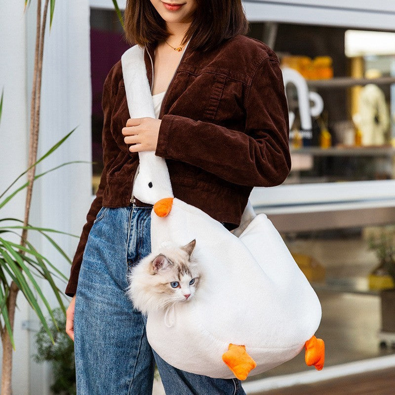 Animal Shaped Pet Backpack Portable Off Shoulder Carrier Bag