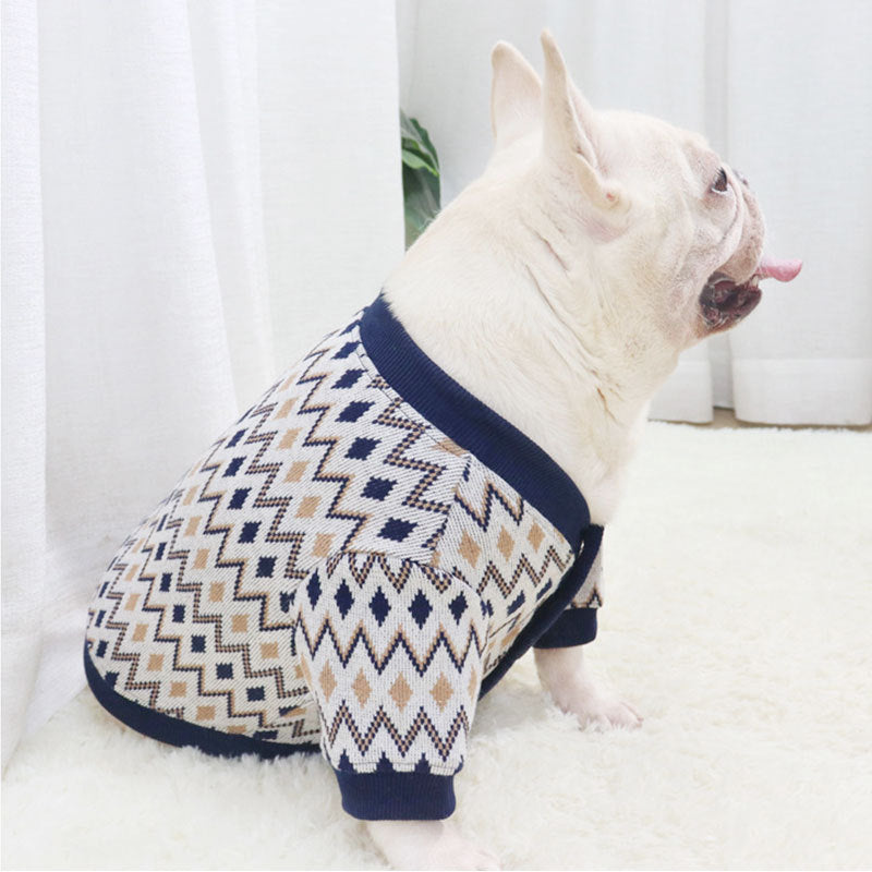 Fashion Short Knitted Pet Cardigan Warm Clothing