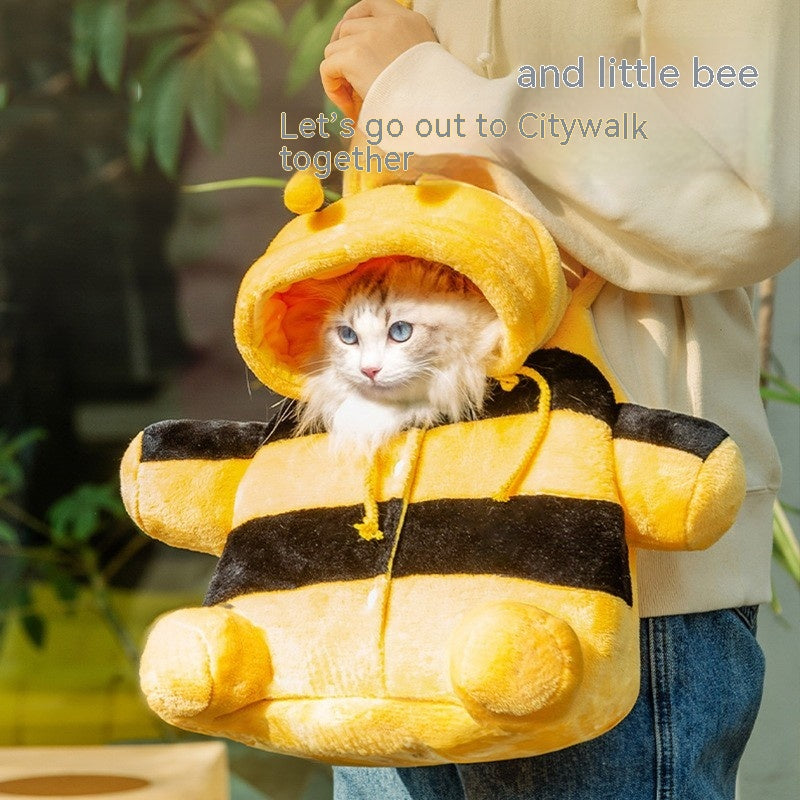 Animal Shaped Pet Backpack Portable Off Shoulder Carrier Bag