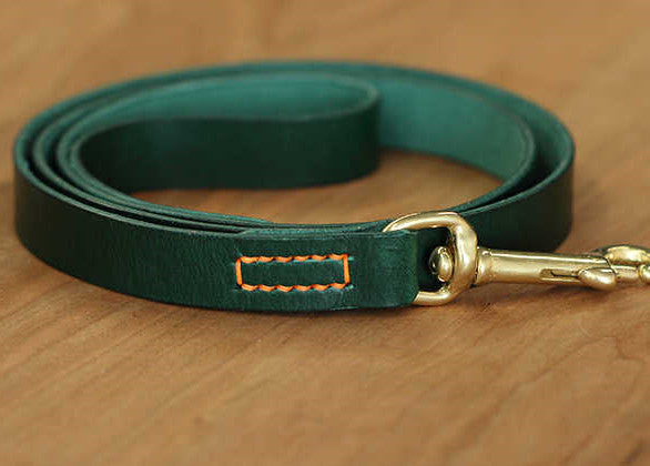 Leather Pet Traction Strap Durable Walking Leash Tool