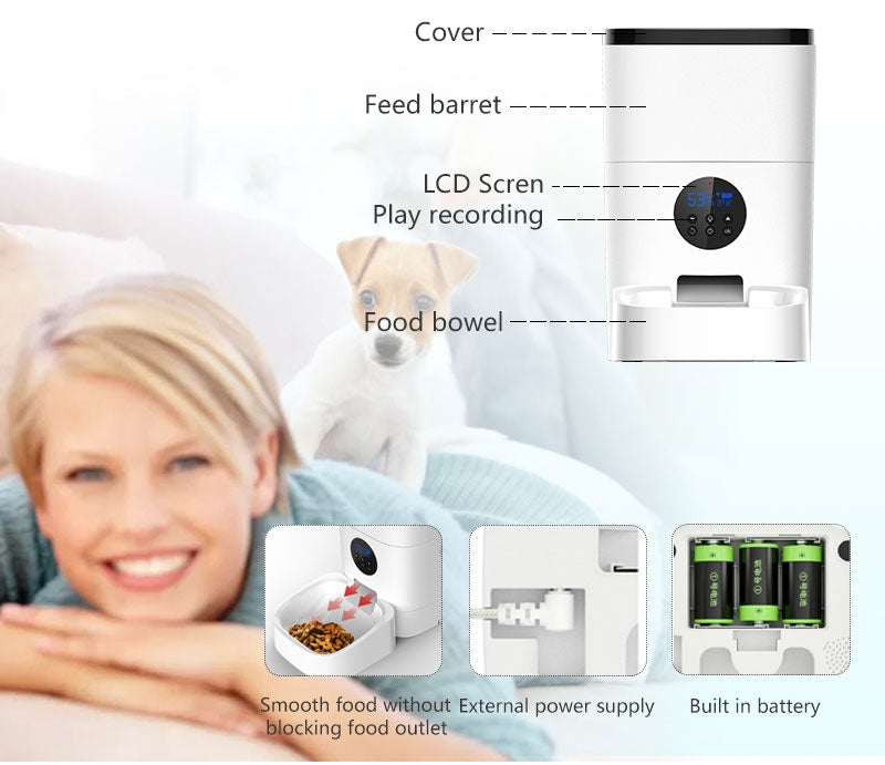 WiFi Automatic Animal Feeder And Water Dispenser System