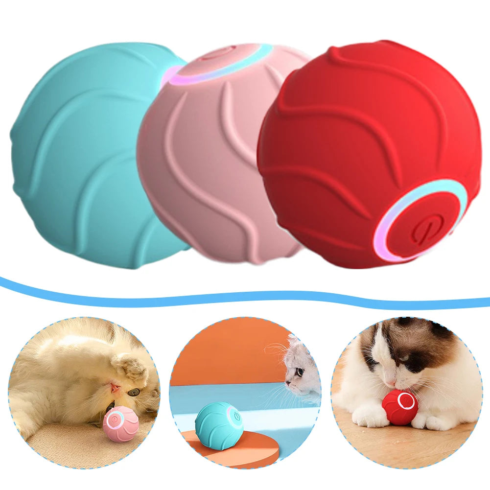 Smart Pet Rolling Ball Interactive Automatic USB Teasing Toy