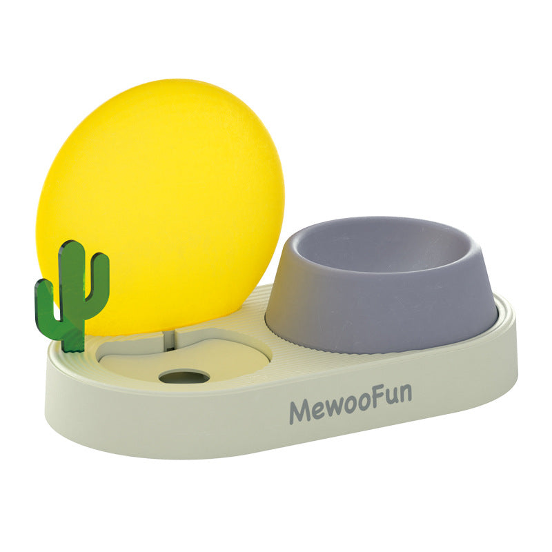 Double Bowl Plastic Pet Feeding And Water Basin
