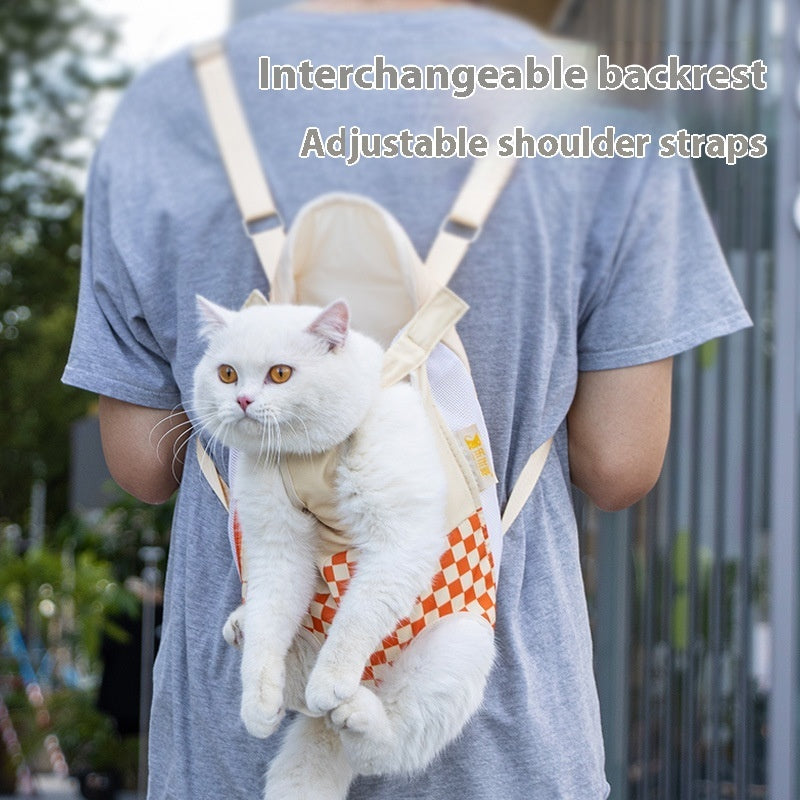 Portable Pet Chest Backpack Walking Travel Carrier Bag