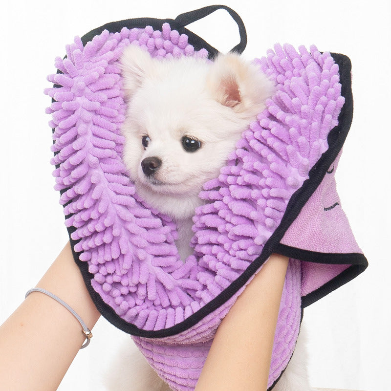 Super Absorbent Pet Bathrobe Microfiber Quick Drying Bath Towel