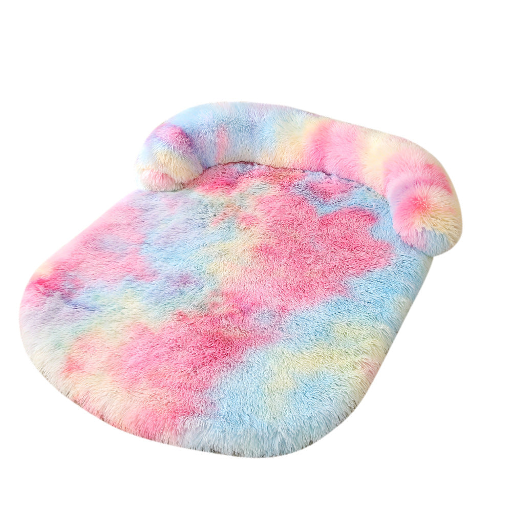 Plush Pet House Bed With Warm Soft Cushion Comfort