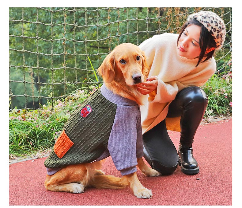 Winter Thickened Large Pet Sweater Warm Clothing