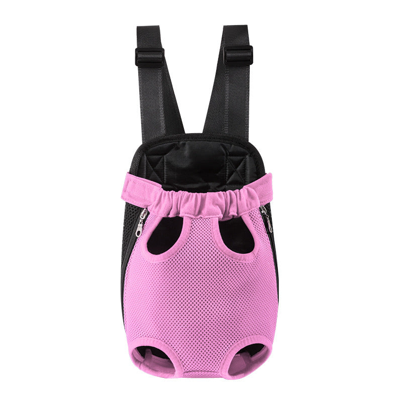Pet Breathable Adjustable Front Carrier Backpack Portable Travel Bag