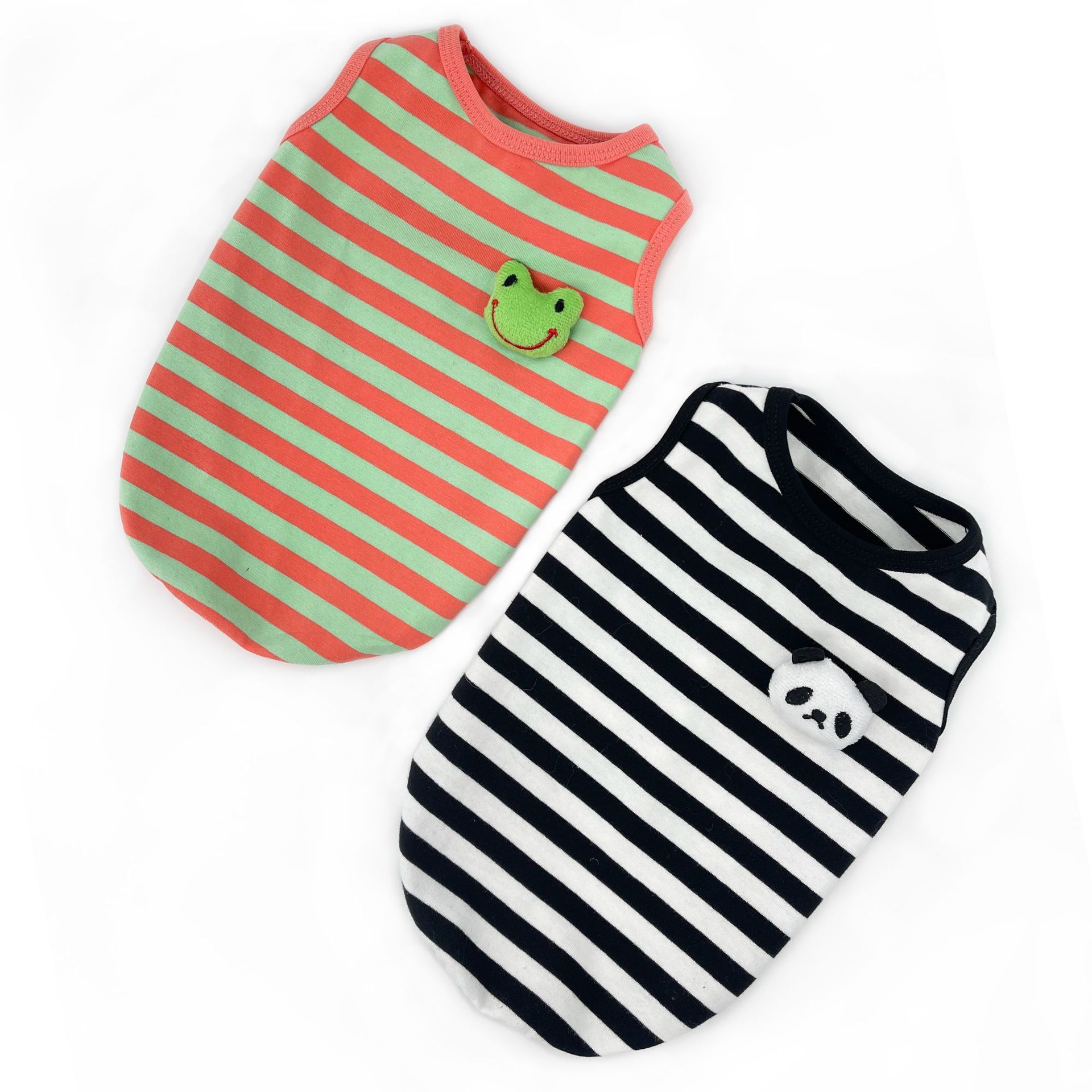 Pet Striped Vest Style Clothing Suit