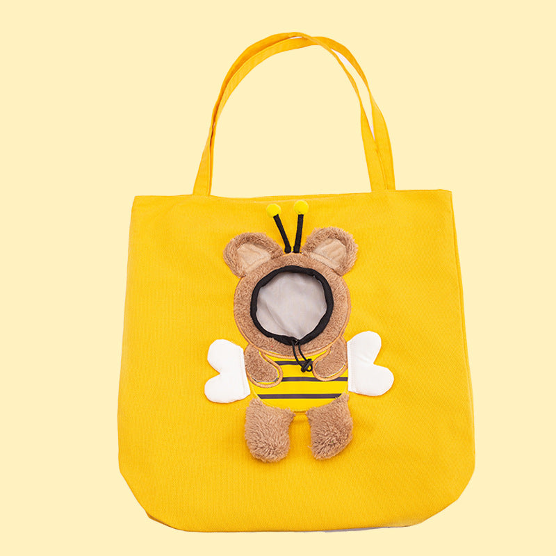 Animal Shaped Pet Backpack Portable Off Shoulder Carrier Bag