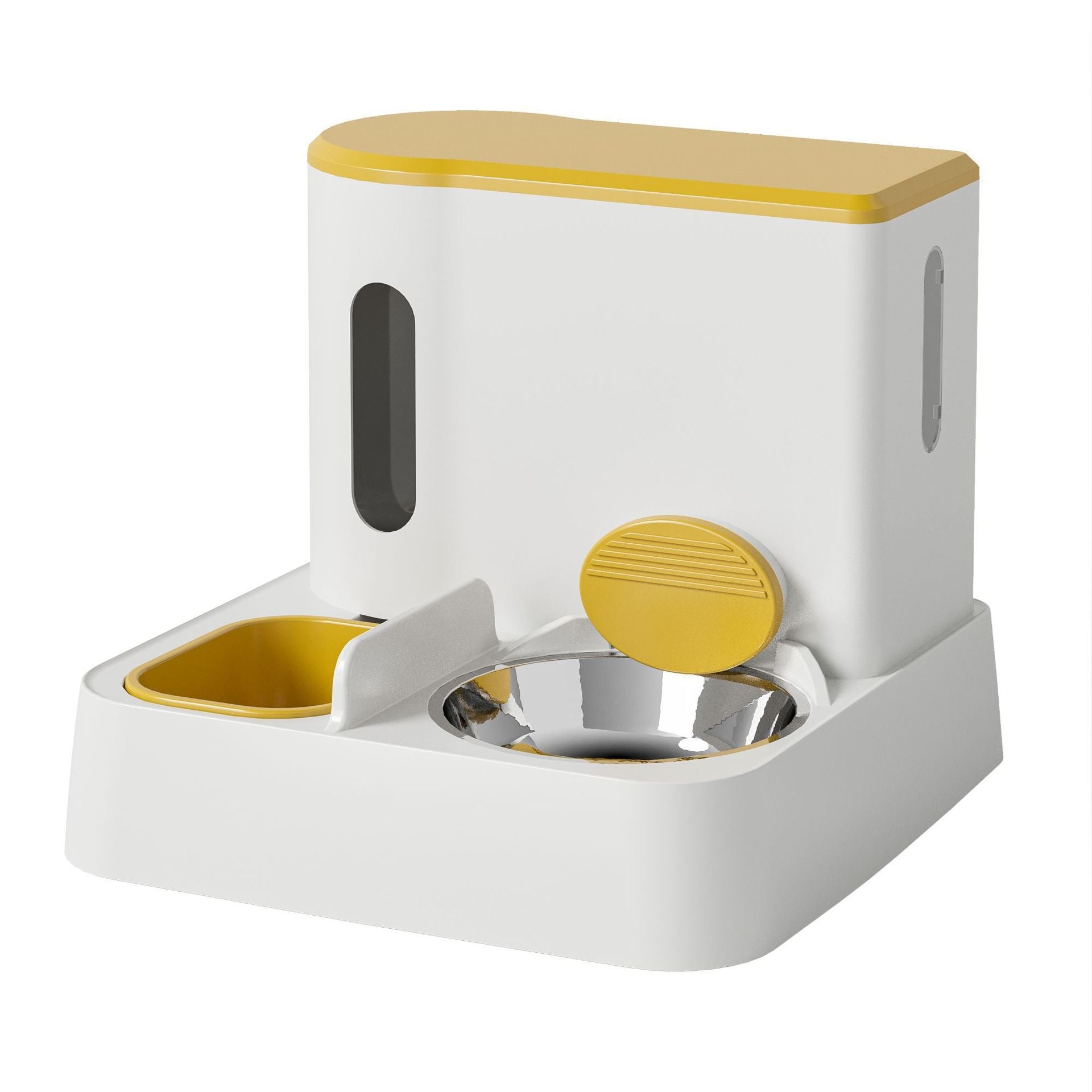 Automatic Pet Feeder And Water Dispenser Double Bowl Integrated System