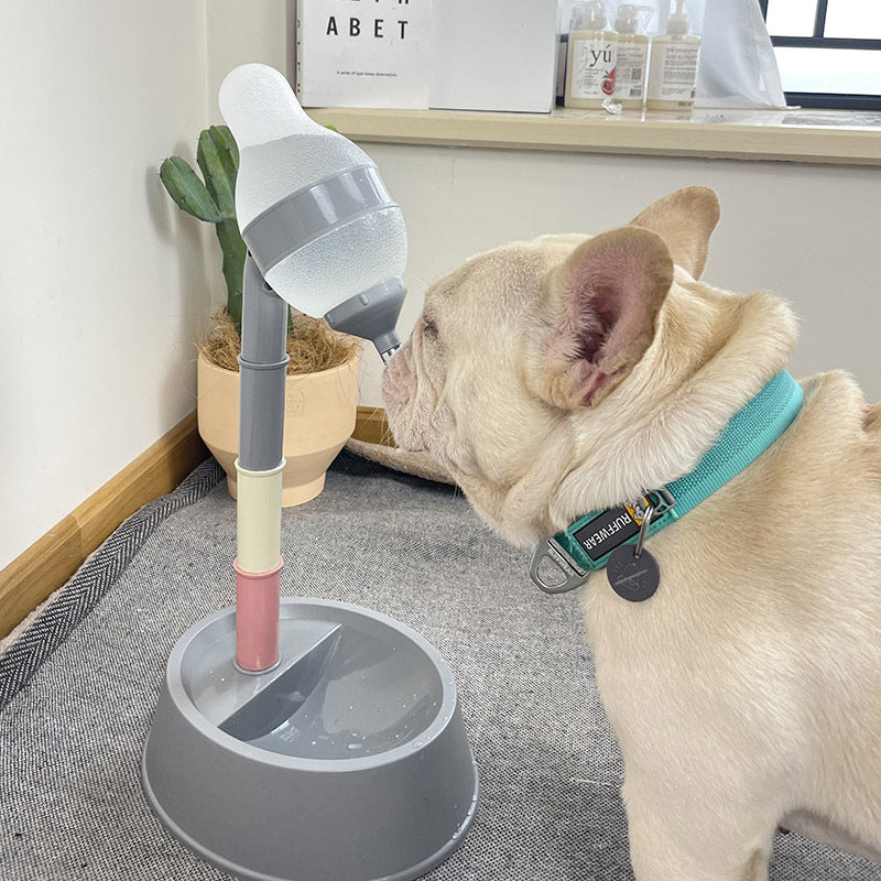 Adjustable Height Automatic Pet Water Dispenser Feeder Fountain