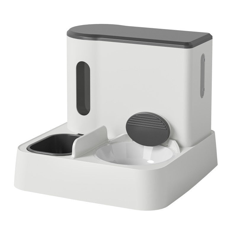 Automatic Pet Feeder And Water Dispenser Double Bowl Integrated System