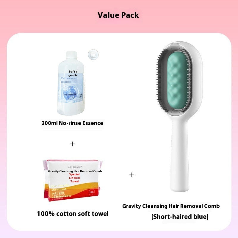 Pet Grooming Dematting Comb Hair Removal Brush With Tank For Pets