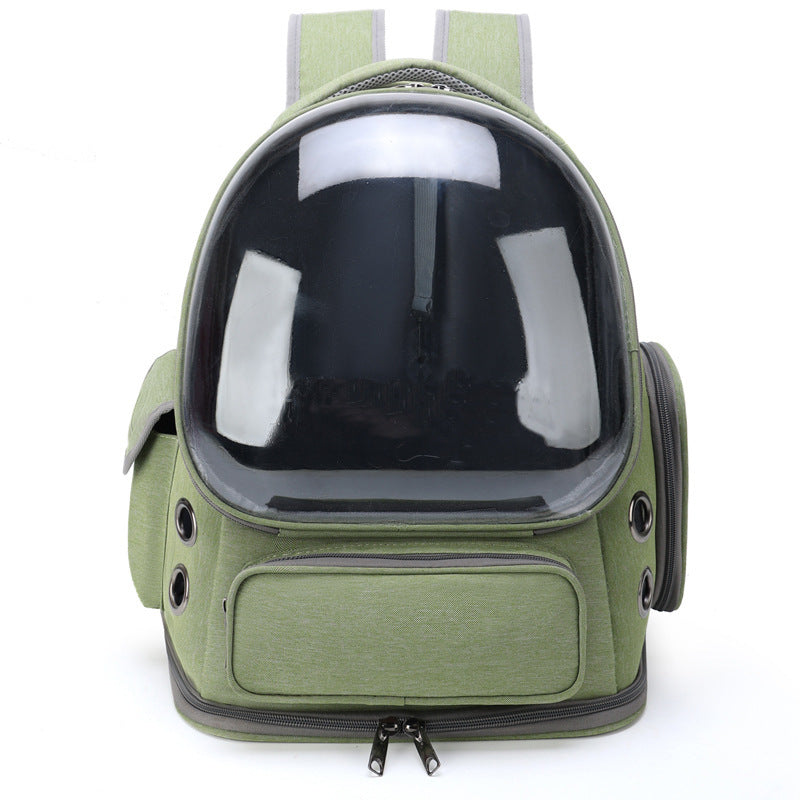 Portable Pet Backpack Transparent Space Capsule Travel Carrier Bag