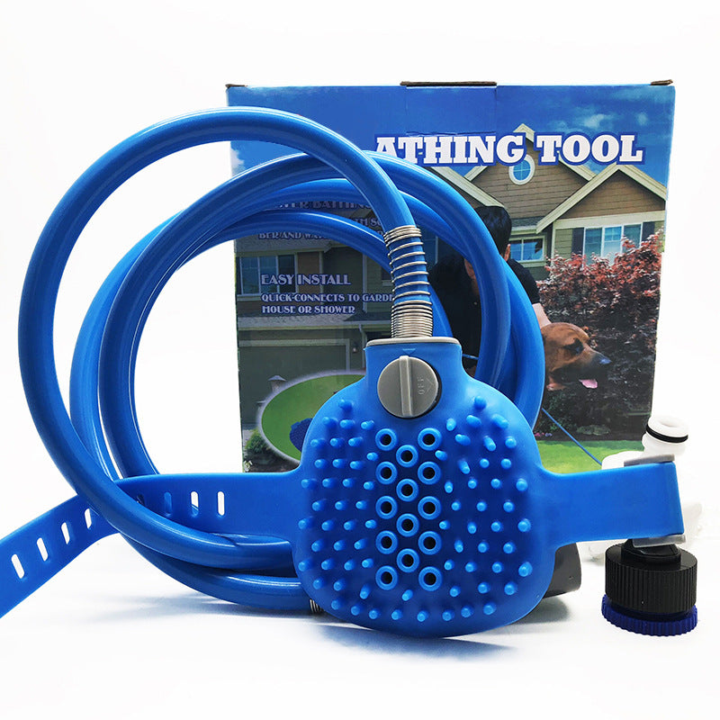 Outdoor Pet Bath Brush Cleaning Grooming Shower Tool