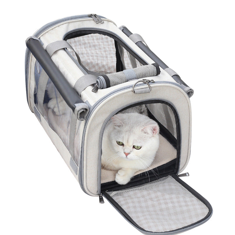 Pet Transparent Breathable Foldable Portable Outdoor Travel Bag