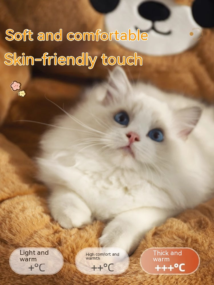 Winter Warm Pet Bed Mat For Deep Sleep Comfort