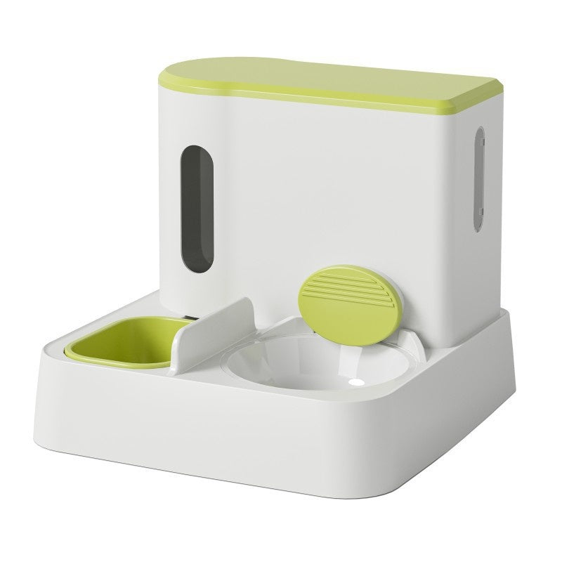 Automatic Pet Feeder And Water Dispenser Double Bowl Integrated System