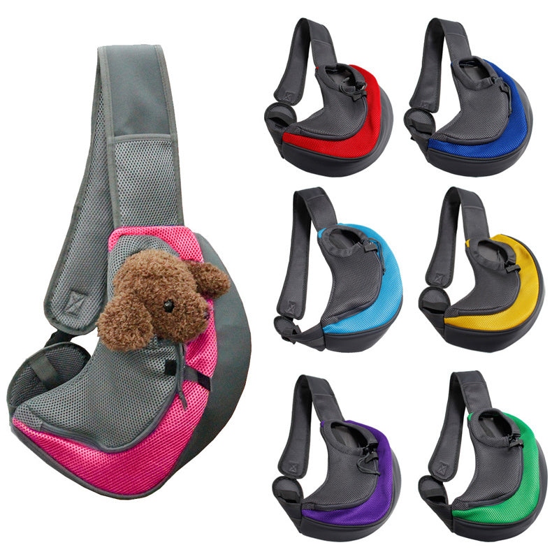 Pet Mesh Travel Carrier Handbag Sling Shoulder Bag Outdoor Tote