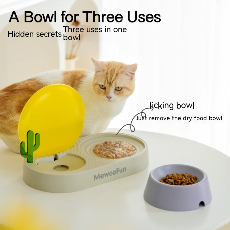 Double Bowl Plastic Pet Feeding And Water Basin