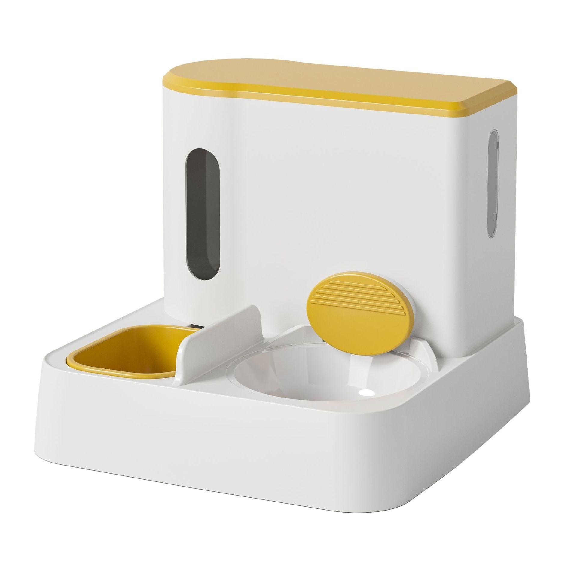Automatic Pet Feeder And Water Dispenser Double Bowl Integrated System