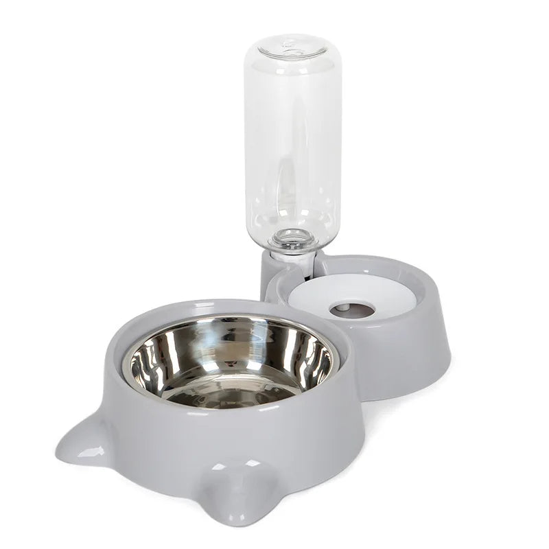 Pet Automatic Gravity Food And Water Dispenser Bowl Suit