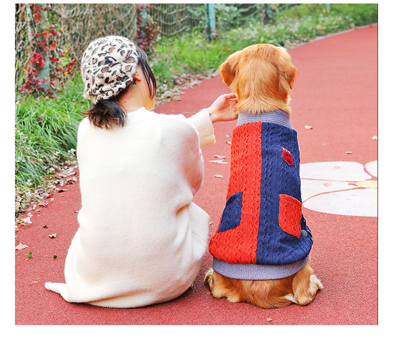 Winter Thickened Large Pet Sweater Warm Clothing